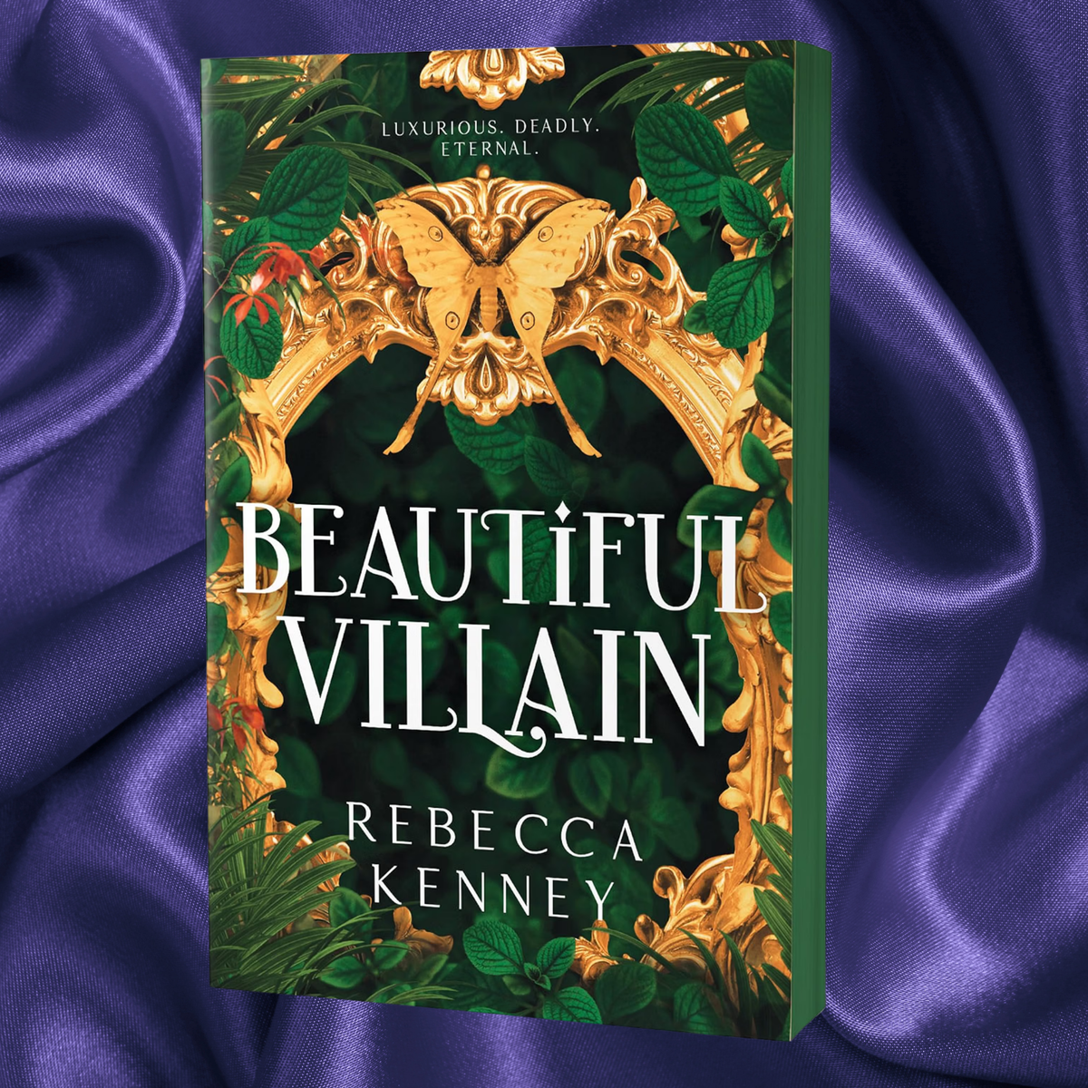 SPRAYED EDGES! Beautiful Villain: A Dark & Spicy Modern Jay Gatsby (Gilded Monsters 1) by Rebecca Kenney