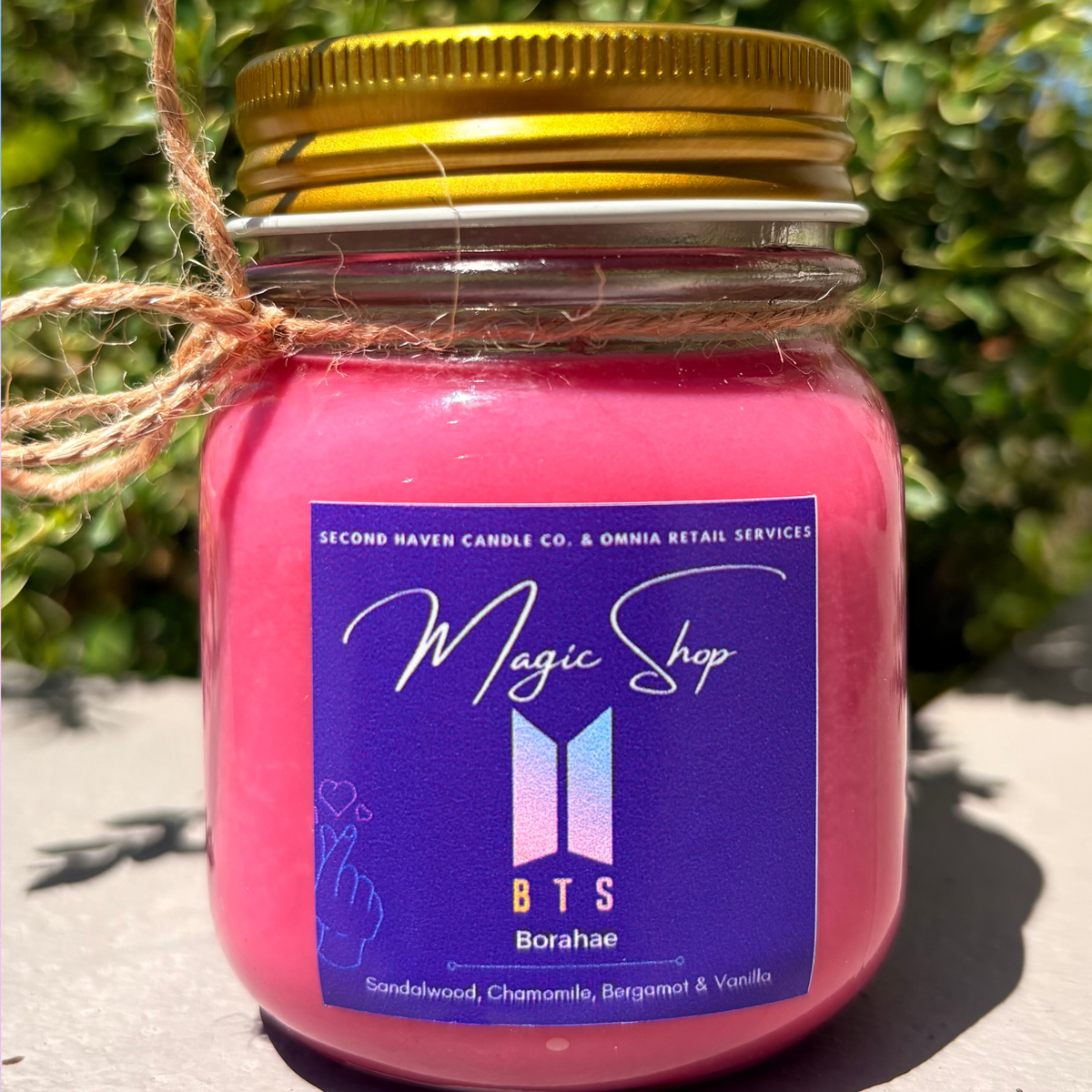 BTS Scented candle by Second Haven x Omnia Retail Services