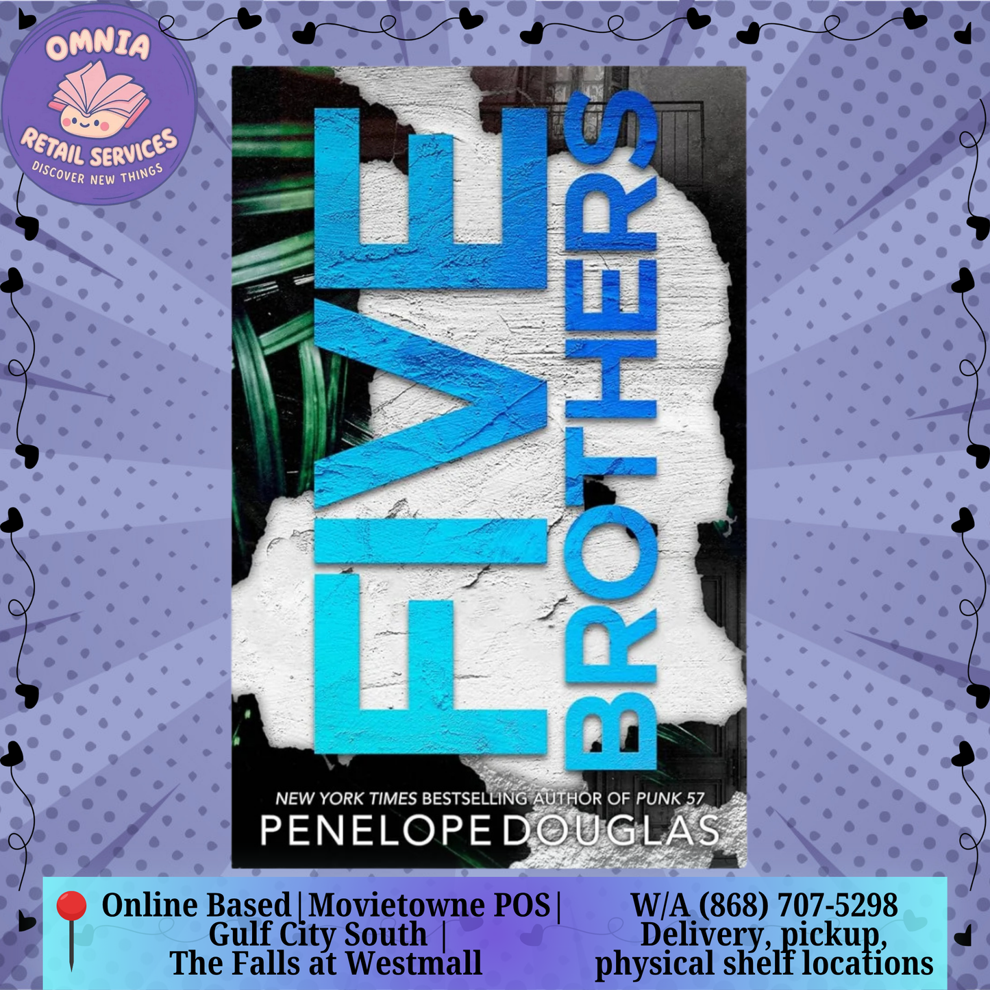 Five Brothers paperback by Penelope Douglas (Copy)