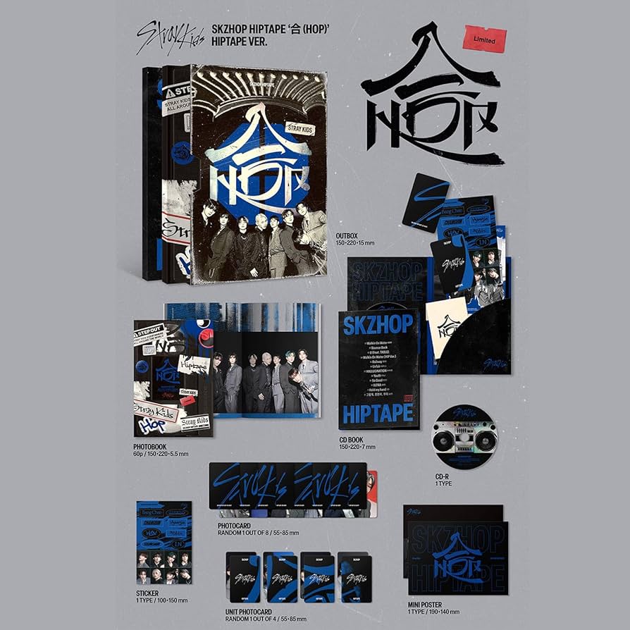 Stray Kids SKZHOP HIPTAPE 合 (HOP) (HIPTAPE Limited version) Official Album