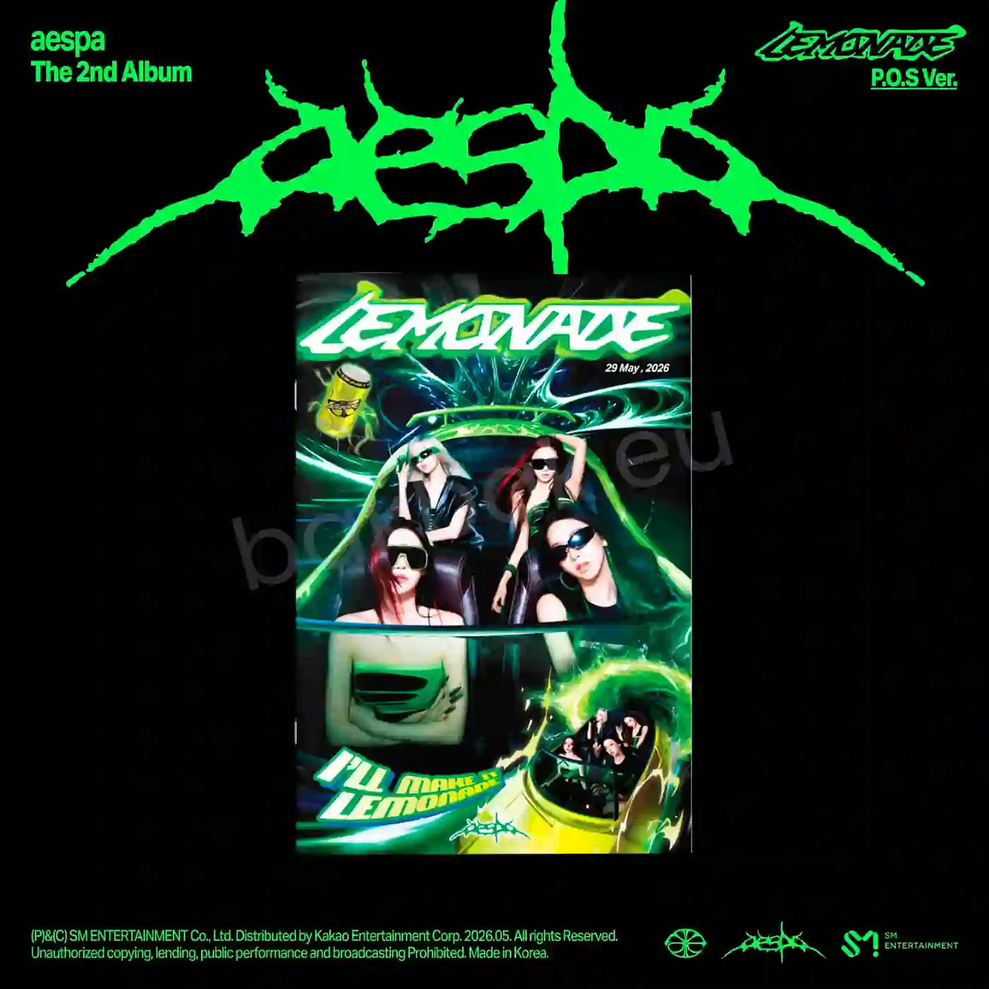 AESPA The 2nd Official Album `LEMONADE' P.O.S. Version