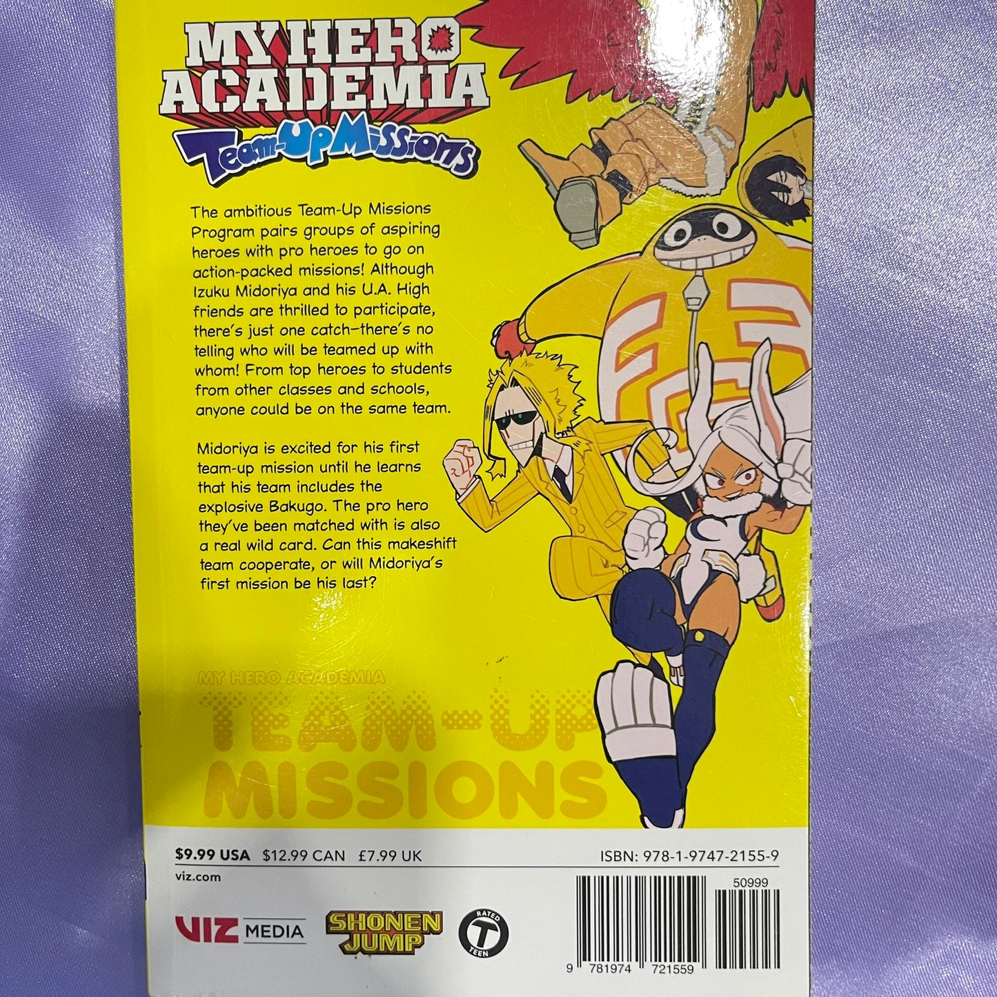 My Hero Academia Team-Up Missions Vol 1 Paperback by Yoko Akiyama and Kohei Horikoshi