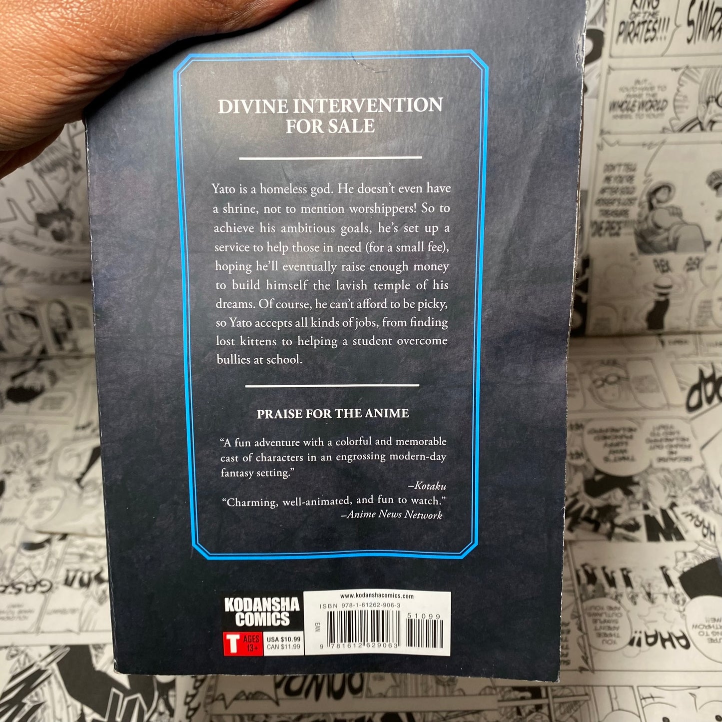 THRIFT STORE - Noragami Stray God Vol 1 paperback by Adachitoka (WATER DAMAGE)