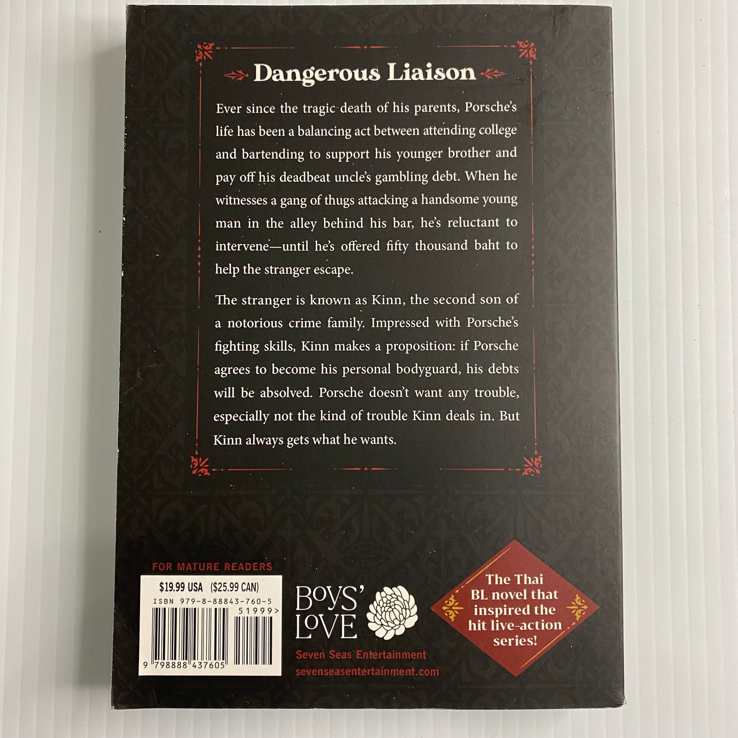 BL KinnPorsche (Novel) Vol 1 Paperback by Daemi (Thai Boys’ Love novel)