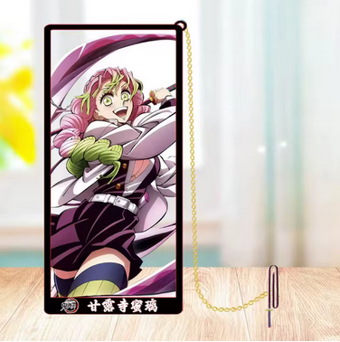 Demon Slayer Tengen Mitsuri Metal Bookmarks with Tassle
