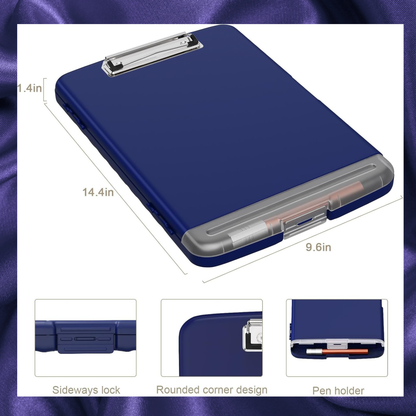 Storage Clipboard Medical Clipboard with Pen Holder DARK PURPLE