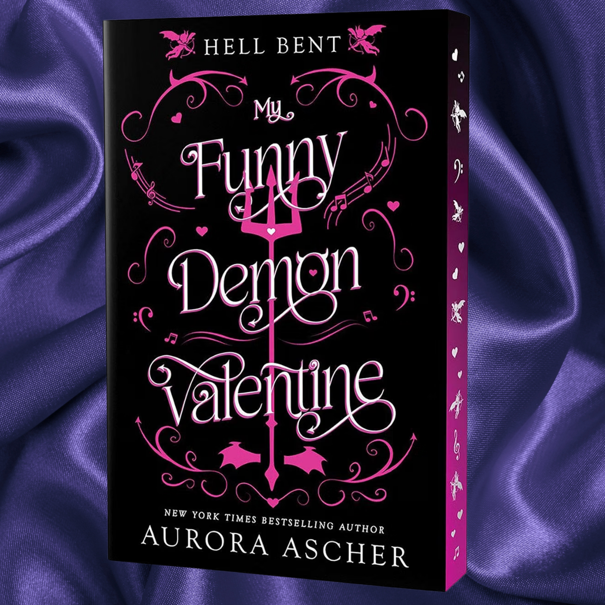 SPRAYED EDGES! My Funny Demon Valentine Deluxe Limited Edition Paperback by Aurora Ascher