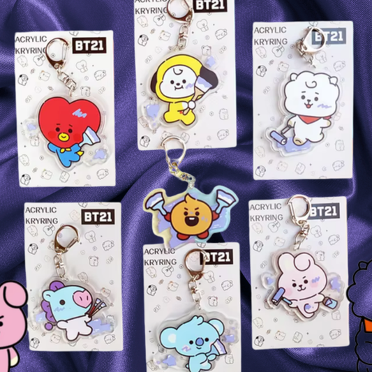 BTS BT21 Acrylic Keychain