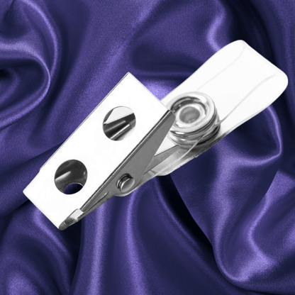 Horizontal ID Badge Holder for ID and Photocards - Clear