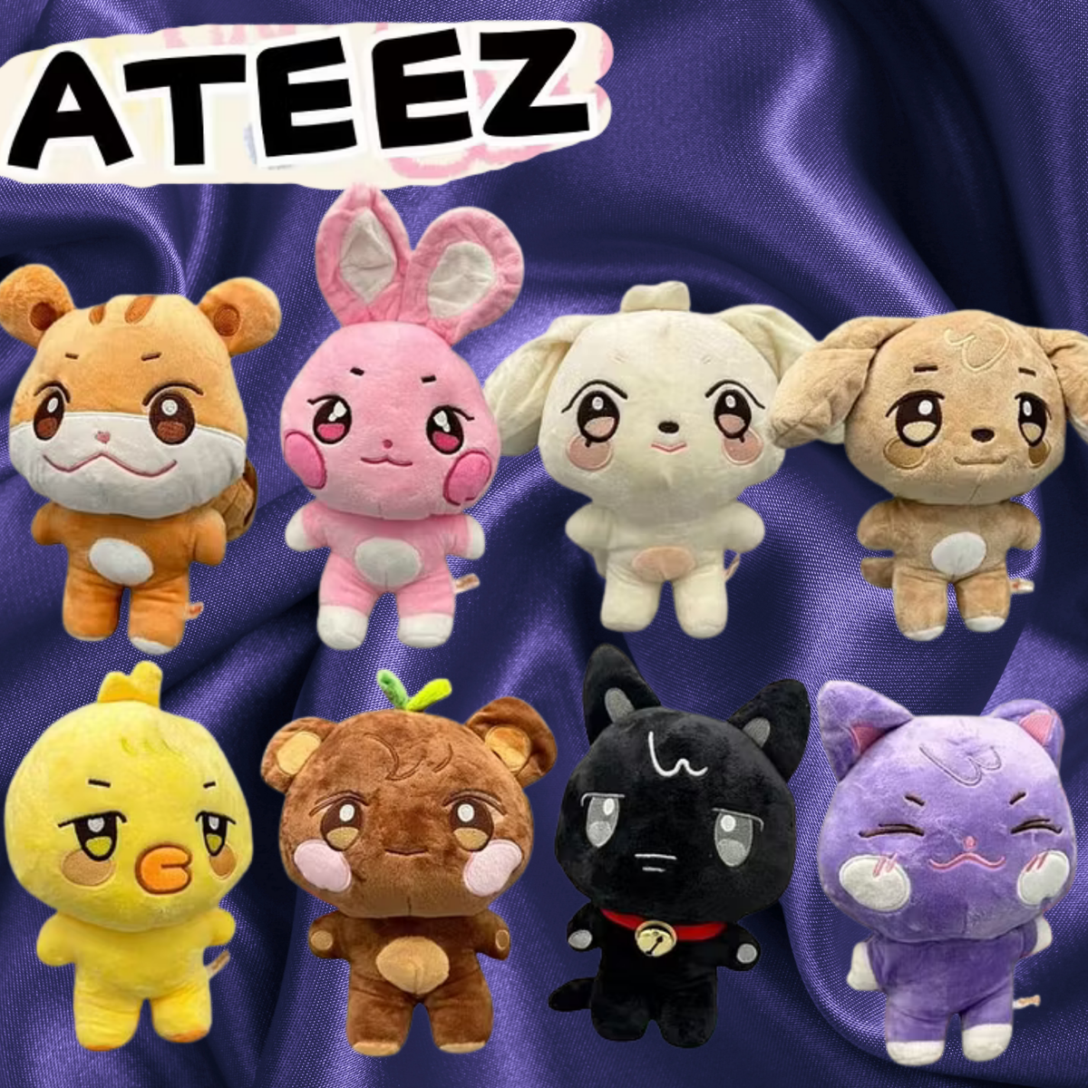 Authentic Ateez Aniteez Official Plushies