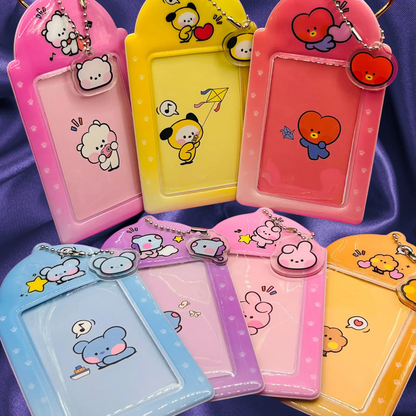 BTS BT21 Acrylic Keychain Pvc Photocard Holder Keychain