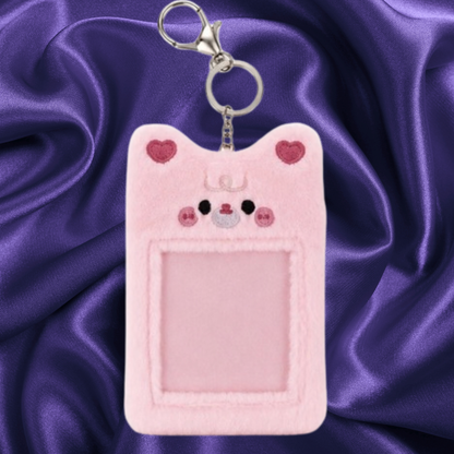 Cute Plush Photocard Keychains