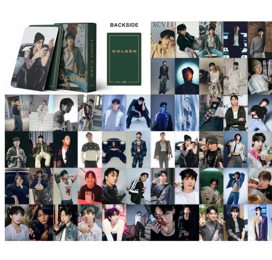SOLO BTS 54 Pcs Photocard / Lomocard Box – Jungkook Golden Album Version 2