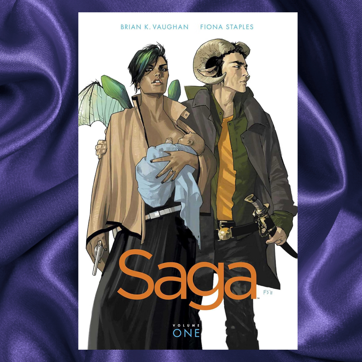 Saga Vol 1 comic graphic novel by Brian K Vaughan