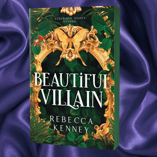 SPRAYED EDGES! Beautiful Villain: A Dark & Spicy Modern Jay Gatsby (Gilded Monsters 1) by Rebecca Kenney