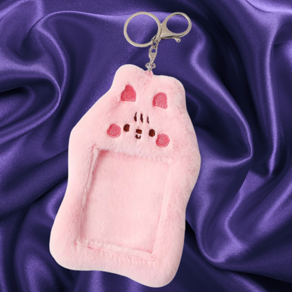 Cute Plush Photocard Keychains
