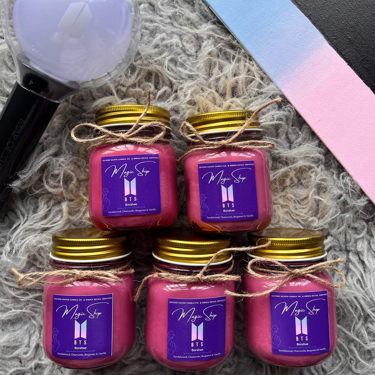BTS Scented candle by Second Haven x Omnia Retail Services