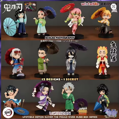 Demon Slayer Kimetsu no Yaiba plum rain series Figurine blind box