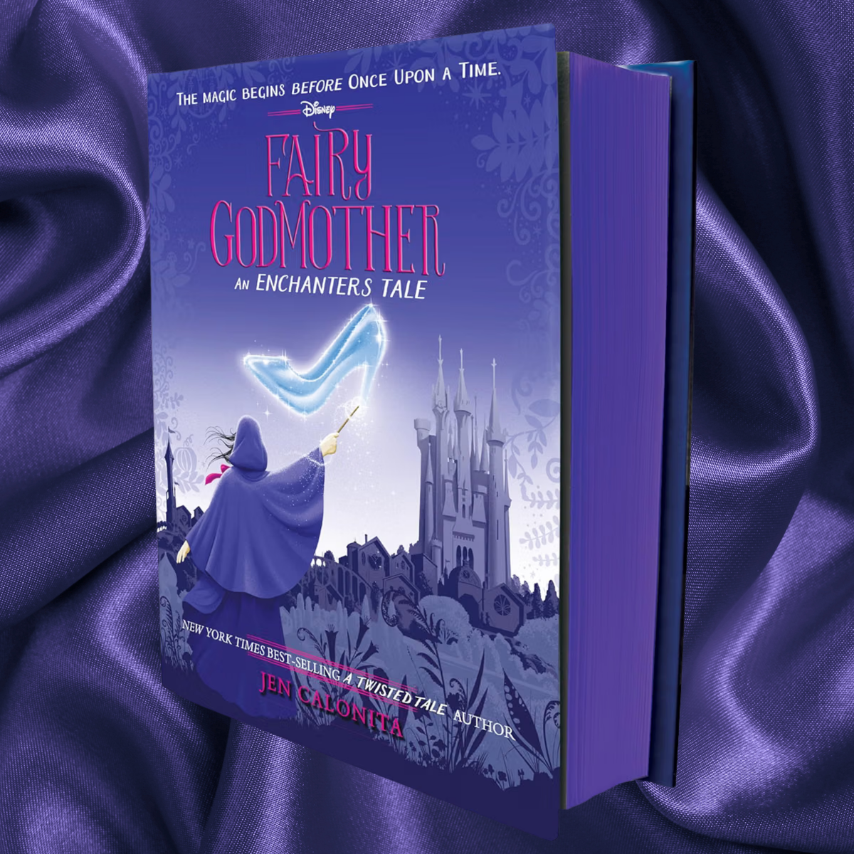 Purple edges! Fairy Godmother An Enchanters Tale (The Enchanters) by Jen Calonita Hardcover