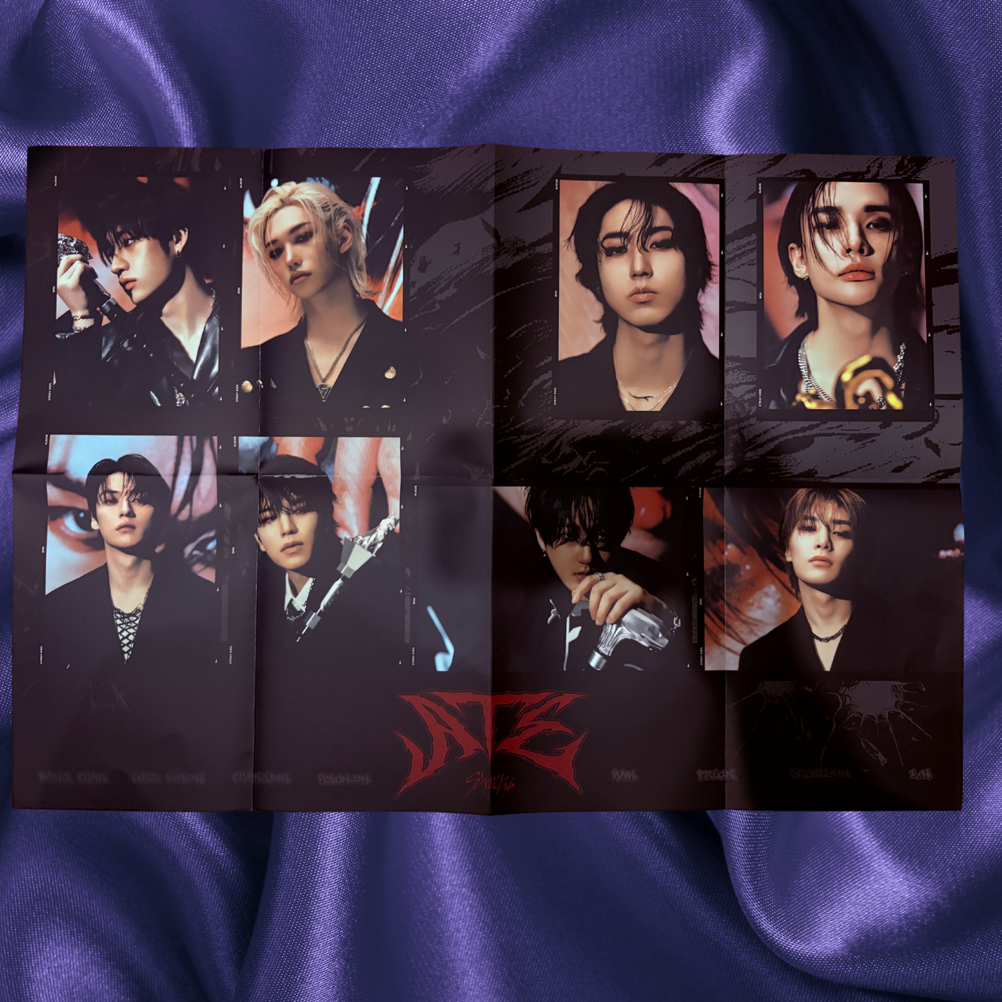 Stray Kids ATE 9th Official Mini Album Limited Edition ATE Ver Official Big Folded Poster