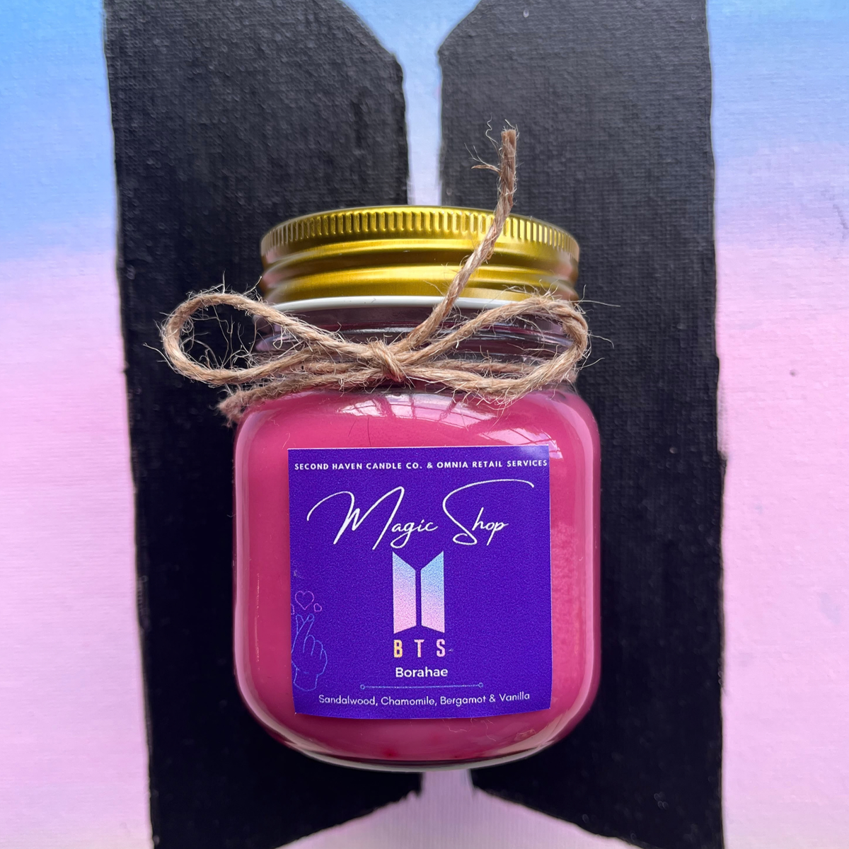 BTS Scented candle by Second Haven x Omnia Retail Services