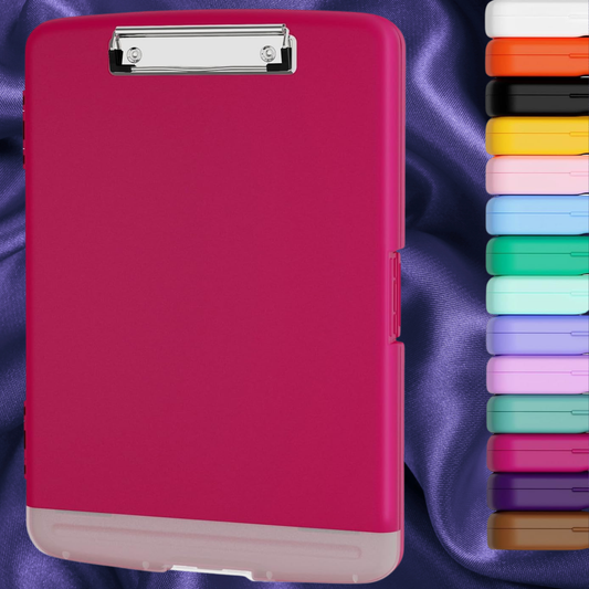 Storage Clipboard Medical Clipboard with Pen Holder HOT PINK