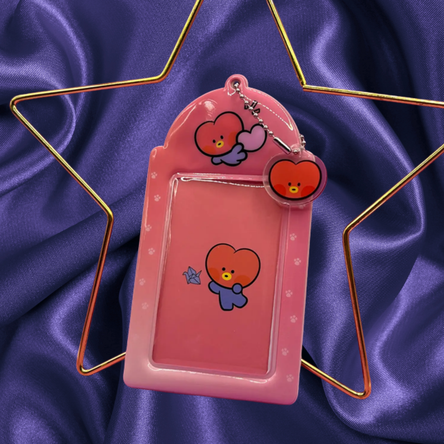 BTS BT21 Acrylic Keychain Pvc Photocard Holder Keychain