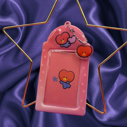 BTS BT21 Acrylic Keychain Pvc Photocard Holder Keychain