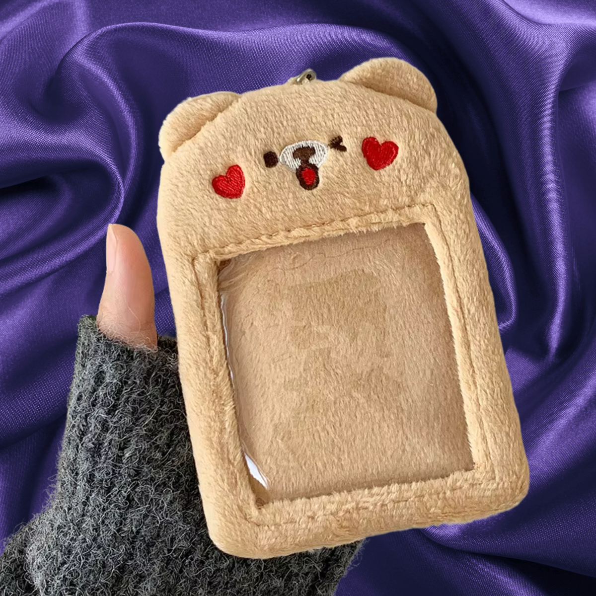 Cute Plush Photocard Keychains