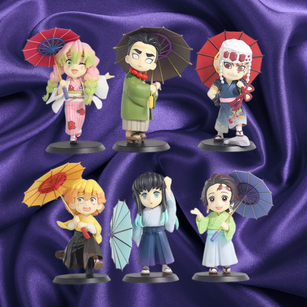 Demon Slayer Kimetsu no Yaiba plum rain series Figurine blind box