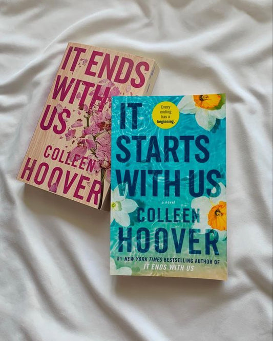 It Ends with us and It Starts with Us A Novel Paperback Complete Set by Colleen Hoover (Romance)