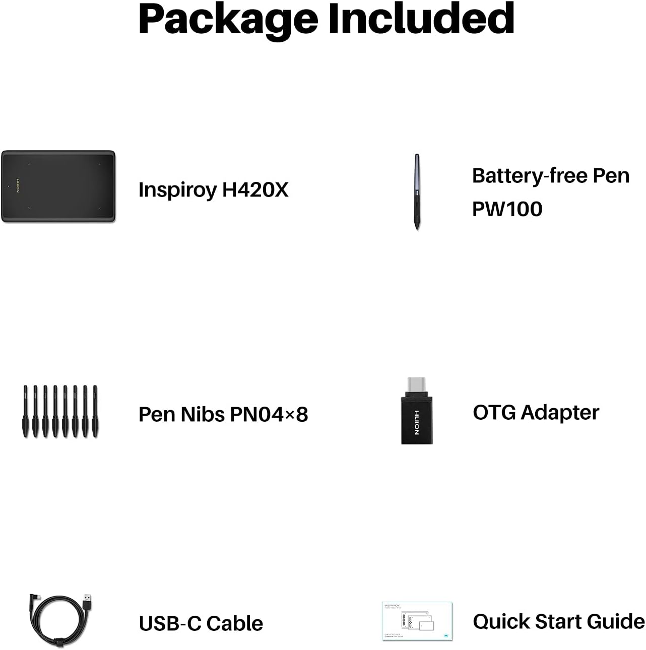 HUION H420X OSU Tablet Graphic Drawing with 8192 Levels Pressure Battery-free Stylus, 4.17x2.6 inch Digital Tablet Compatible with Window/Mac/Linux/Android for OSU Game, Online Teaching