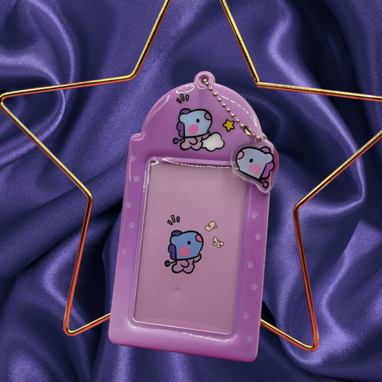 BTS BT21 Acrylic Keychain Pvc Photocard Holder Keychain