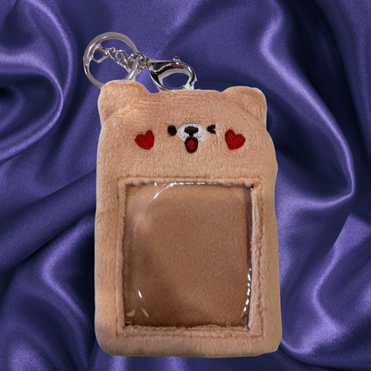 Cute Plush Photocard Keychains