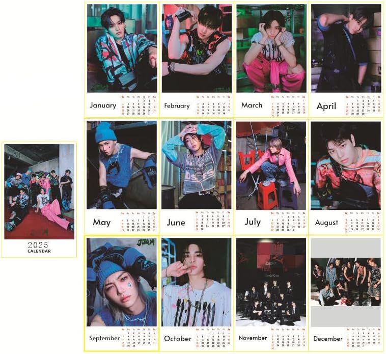 Stray Kids KPOP 2025 Desk Calendar JJAM Version