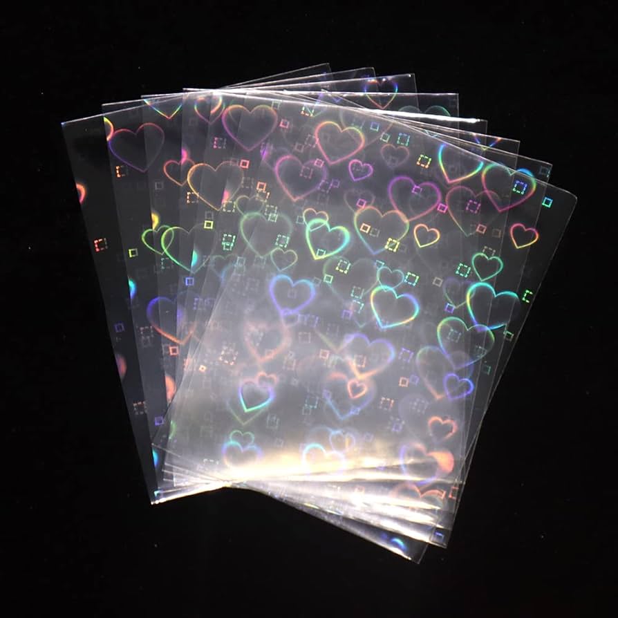 Heart Holographic Photocard Sleeves