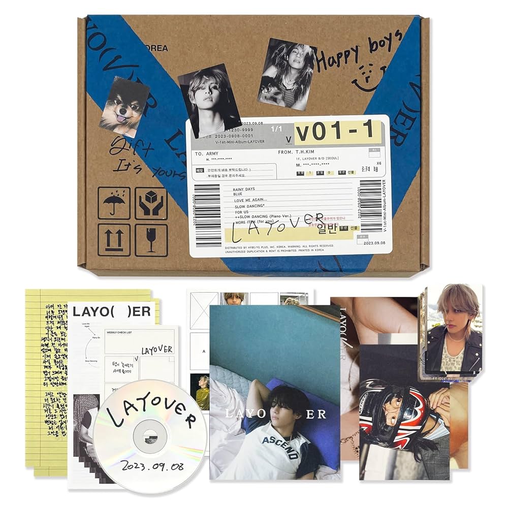 BTS V LAYOVER 1ST OFFICIAL SOLO ALBUM (Taehyung)