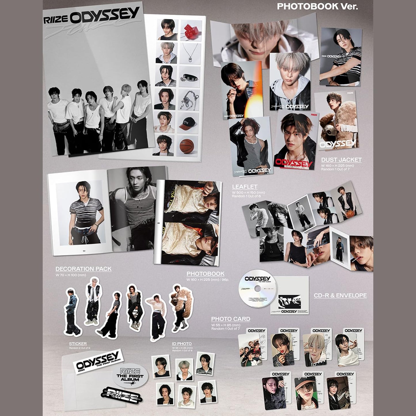 RIIZE The 1st official Album ODYSSEY PHOTOBOOK Ver Anton Version