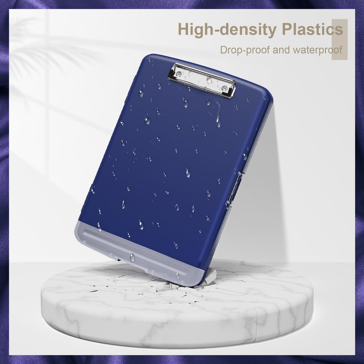 Storage Clipboard Medical Clipboard with Pen Holder DARK PURPLE