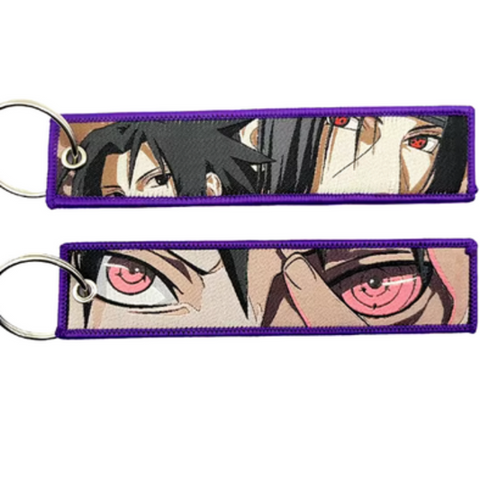 Naruto Sasuke and Itachi Double Sided Anime Keychain