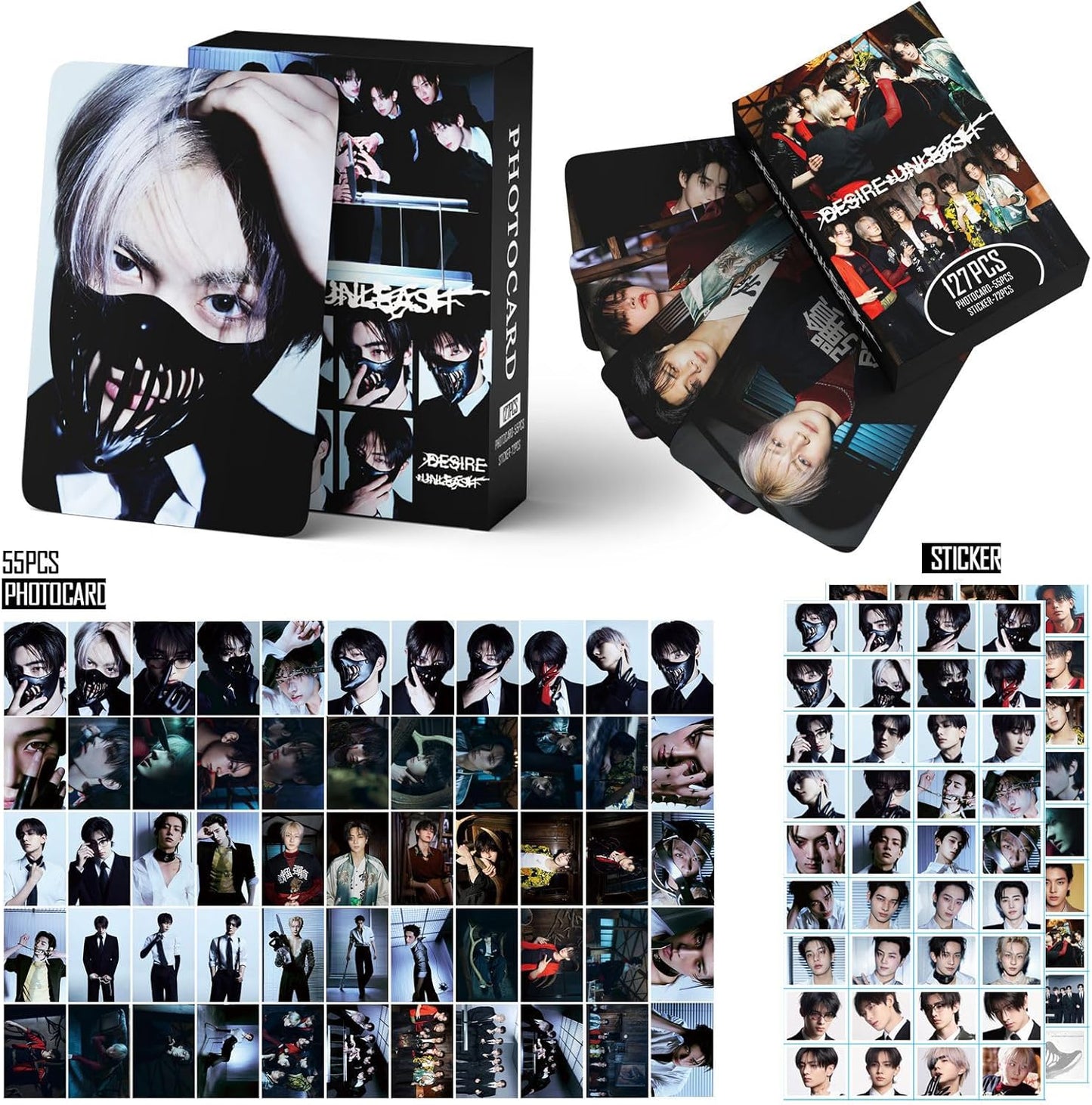 ENHYPEN ROMANCE UNTOLD 55 PCS Photocard box DESIRE UNLEASH VER 1