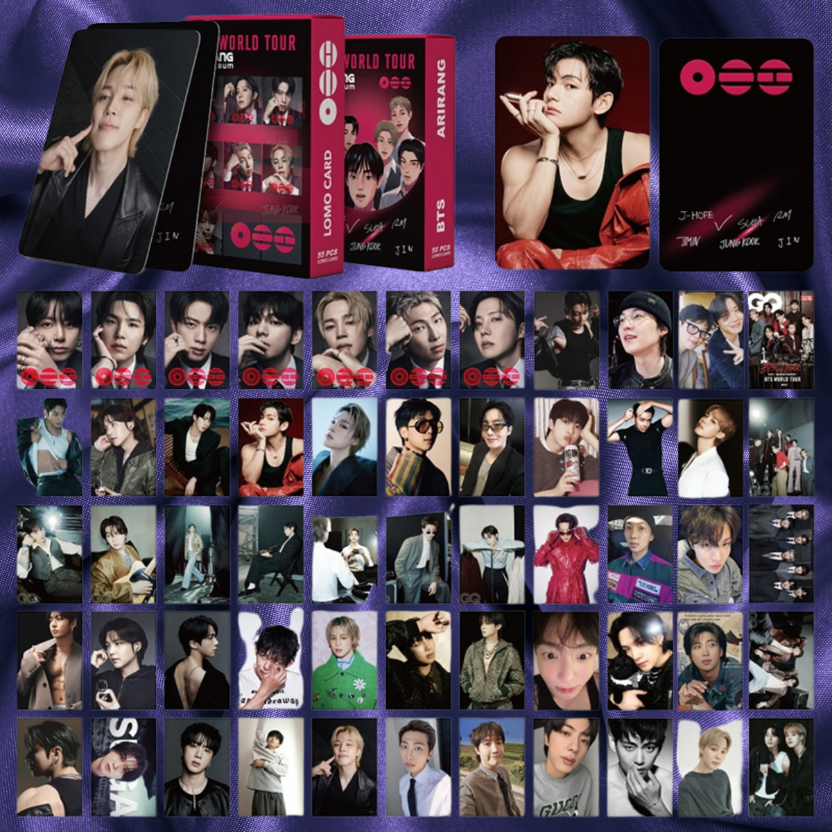 BTS 55 PCS Photocard box WORLD TOUR ARIRANG the 5th Album
