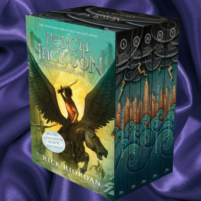 Percy Jackson and the Olympians 5 Book Paperback Boxed Set (w/poster) by Rick Riordan