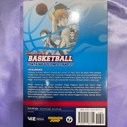 Kuroko's Basketball Vol 1 Includes vol 1 & 2 Paperback MANGA by Tadatoshi Fujimaki