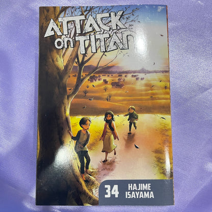 Attack on Titan 34 Paperback MANGA by Hajime Isayama (FINAL VOLUME OF THE MANGA)