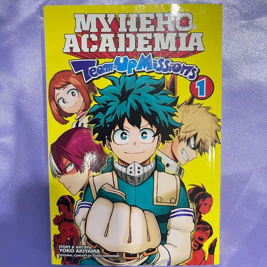 My Hero Academia Team-Up Missions Vol 1 Paperback by Yoko Akiyama and Kohei Horikoshi