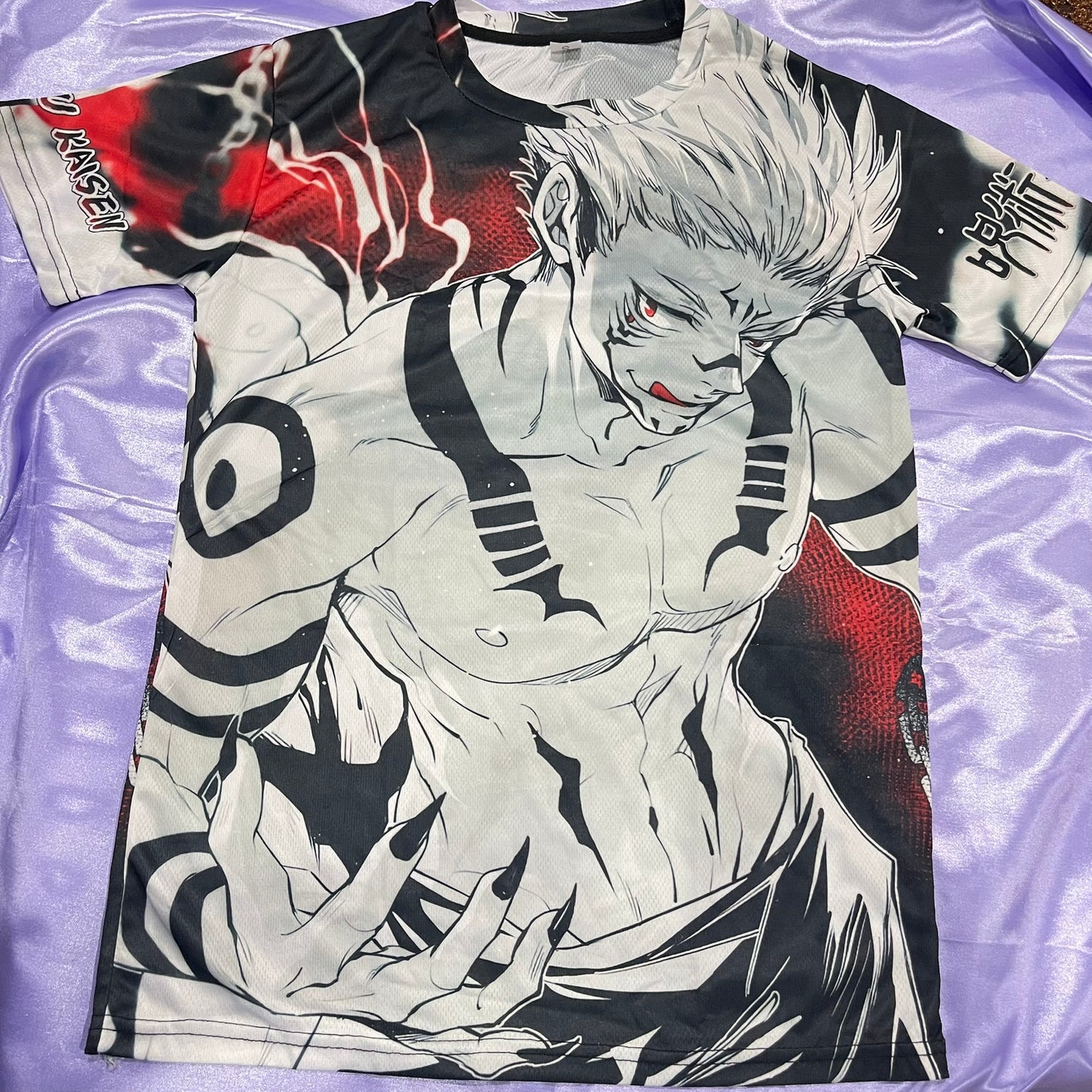 UNISEX Jujutsu Kaisen SUKUNA TSHIRT (DOUBLE SIDED FRONT AND BACK PRINT)