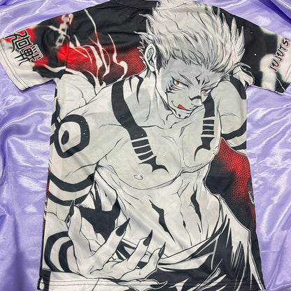 UNISEX Jujutsu Kaisen SUKUNA TSHIRT (DOUBLE SIDED FRONT AND BACK PRINT)
