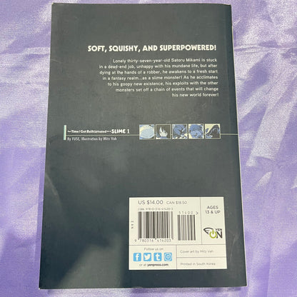 That Time I Got Reincarnated as a Slime VOL 1 novel Paperback by Fuse