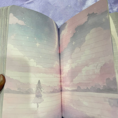 Magin in the Moonlight 3D Full Color Illustration JOURNAL Notebook